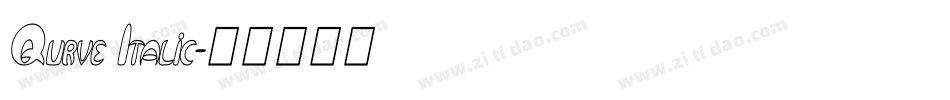 Qurve Italic字体转换